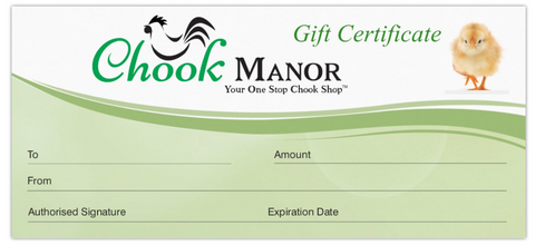 Chook Manor Gift Card