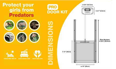 ChickenGuard Pro Coop Door Opener and Door Combo