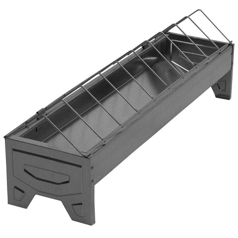 Poultry Trough Feeder 50cm galvanised