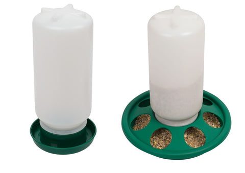 Jar Feeder and Jar Drinker Chicks 1kg 7 hole Combo