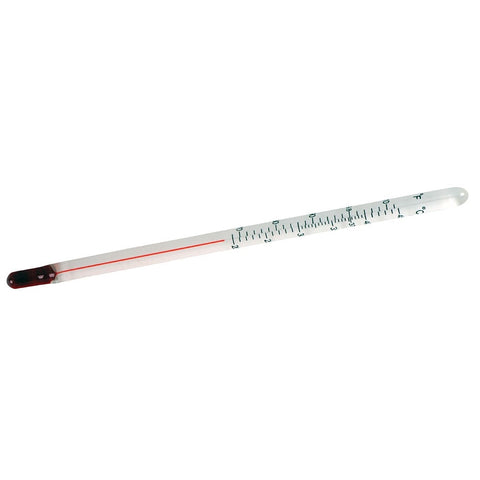 Incubation Thermometer Liquid in Glass Red
