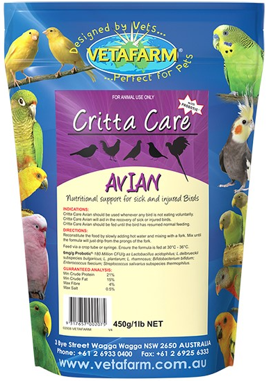 Vetafarm Critta Care Avian 450gm