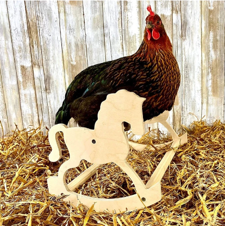 Rocking Horse Chicken Perch
