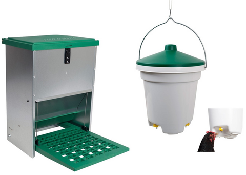 Feed-o-Matic 12kg Feeder + Drink-o-Matic Nipple Drinker 12L Combo