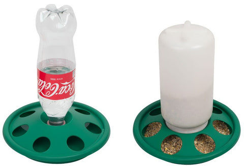 Bottle Drinker and Jar Feeder Combo