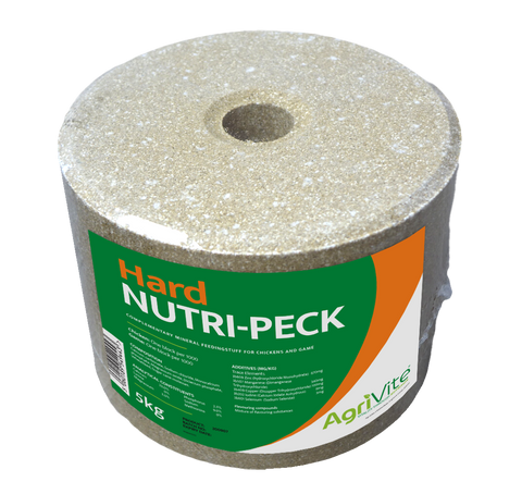 Agrivite Nutri-Peck Hard Poultry Pecking Block 5kg