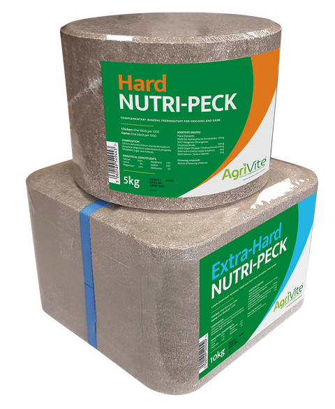 Agrivite Nutri-Peck Hard Poultry Pecking Block 5kg