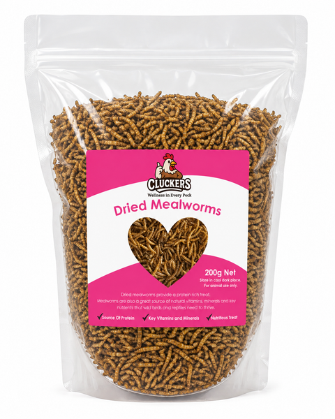 Cluckers Dried Meal Worms - 200g