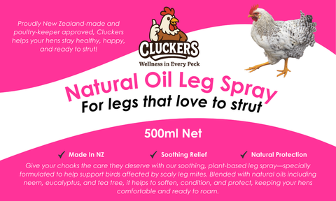 Cluckers "Natural Oil Leg Spray" 500ml