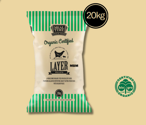 Organic Certified Layer Pellets with MBM