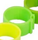 16mm Leg Rings "Fluro Green" -10 pk