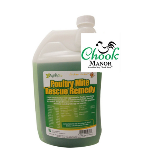 Agrivite Poultry Mite Rescue Remedy 1 Litre