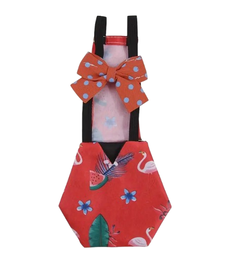 Chicken Diaper Red with Flamingo