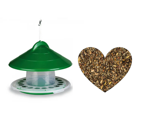 Wild Bird 2kg Feeder & 1Kg Wild Bird Seed Combo