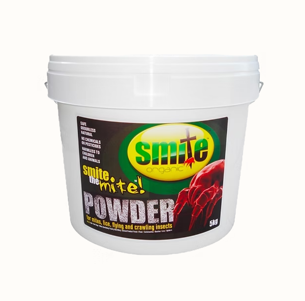 Smite Organic DE Powder 5kg Bucket – Chook Manor Ltd