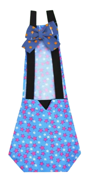 Chicken Diaper Blue Stars