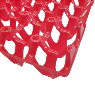 Plastic Egg Tray Single - Red