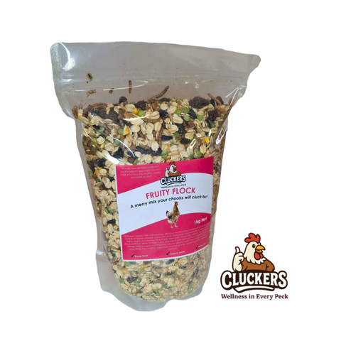 Cluckers "Fruity Flock Mix" 1kg