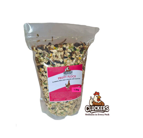 Cluckers "Fruity Flock Mix" 1.5kg