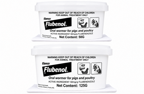 Flubenol 5%  Poultry & Pig Wormer 50g to 600g