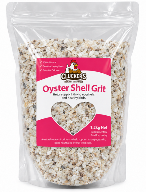 "Cluckers" Oyster Shell Grit 1.2kg (Fine)