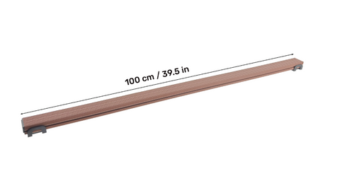 Poultry perch brown 100 cm – set of 2