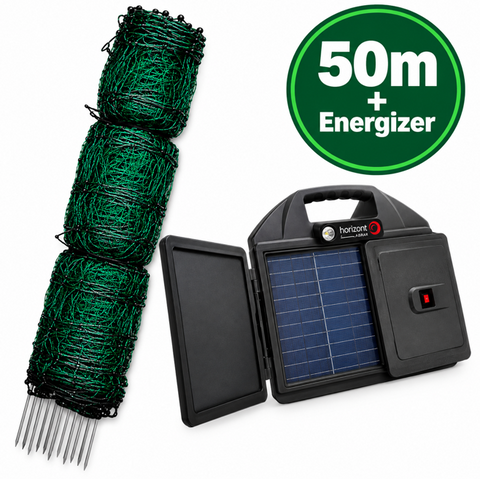 Hotline 50m Fence + Fire Drake 200 Solar EnergizerCombo #4