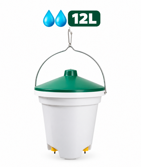 Drink-o-Matic  12L Poultry Hanging Bucket Drinker with Nipples