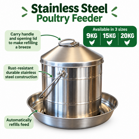 Stainless Steel Poultry Feeder