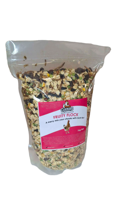 Cluckers "Fruity Flock Mix" 1kg