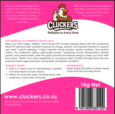 Cluckers "Henergy Boost Mix"  1kg