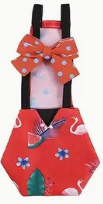 Chicken Diaper Red with Flamingo