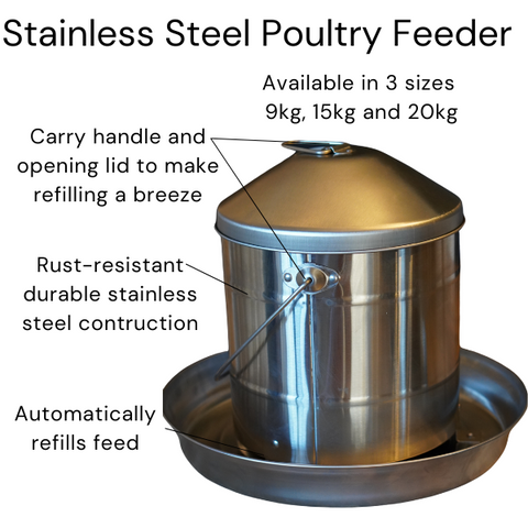 Stainless Steel Poultry Feeder