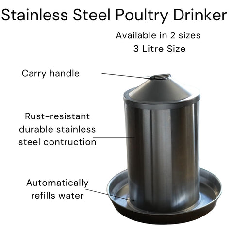 Stainless Steel Poultry Drinker