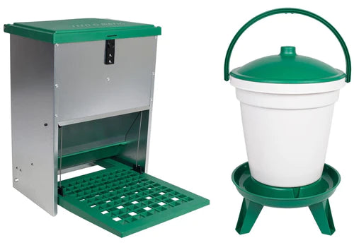 Feed-o-Matic 20kg Feeder + Drink-o-Matic 18L Drinker with Legs Combo