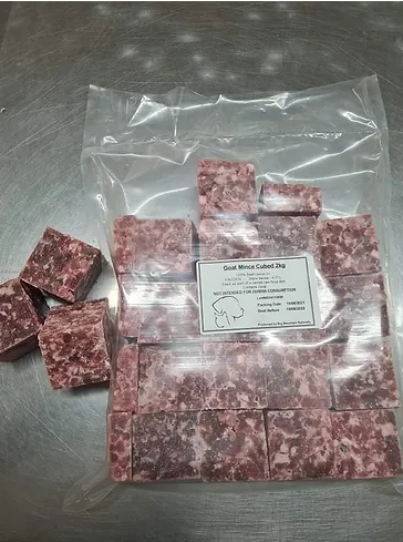 Goat Mince Cubes 2kg