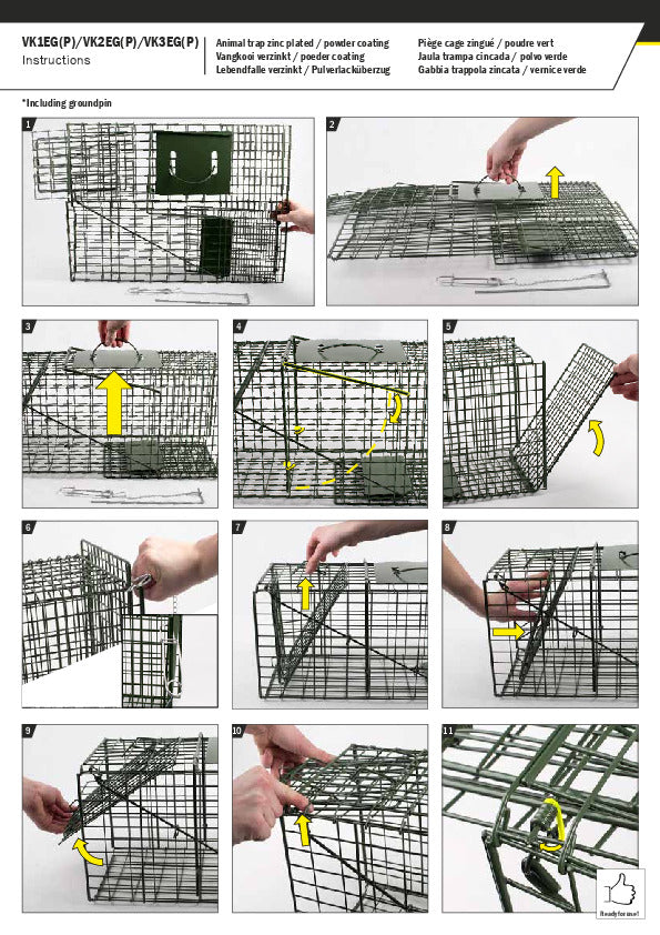 Live Capture Cage Trap Small Single Entry